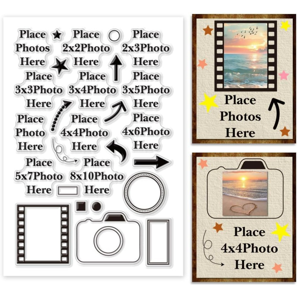 Photography Definition - 여기 사진을 넣으세요 클리어 스탬프 화살표