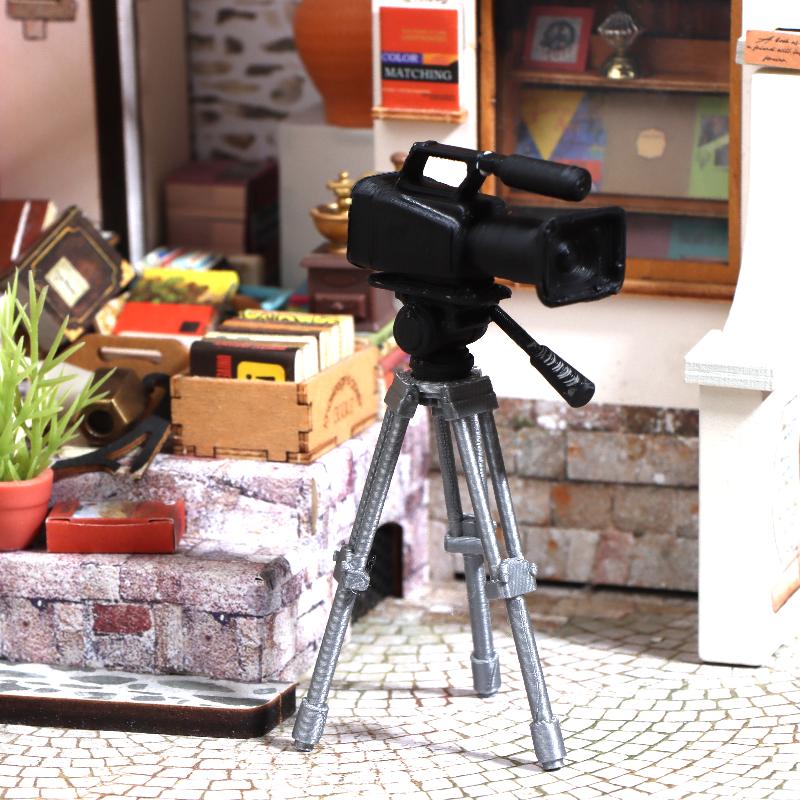 Photography Ideas - 미니 비디오 카메라 삼각대 모델 1:12