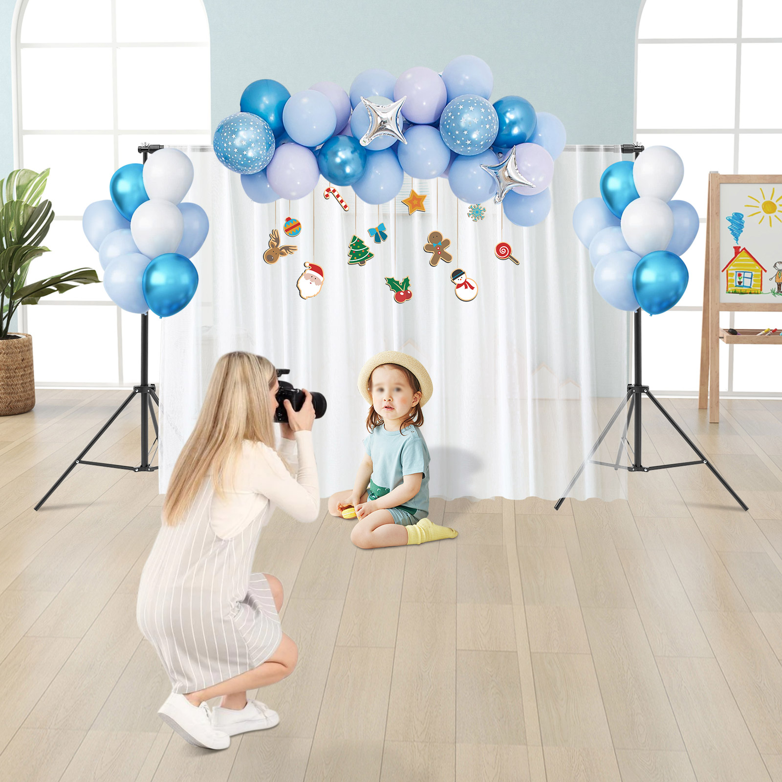 Backdrop Stand Kit - 사진 배경 스탠드 키트, 스튜디오, 웨딩