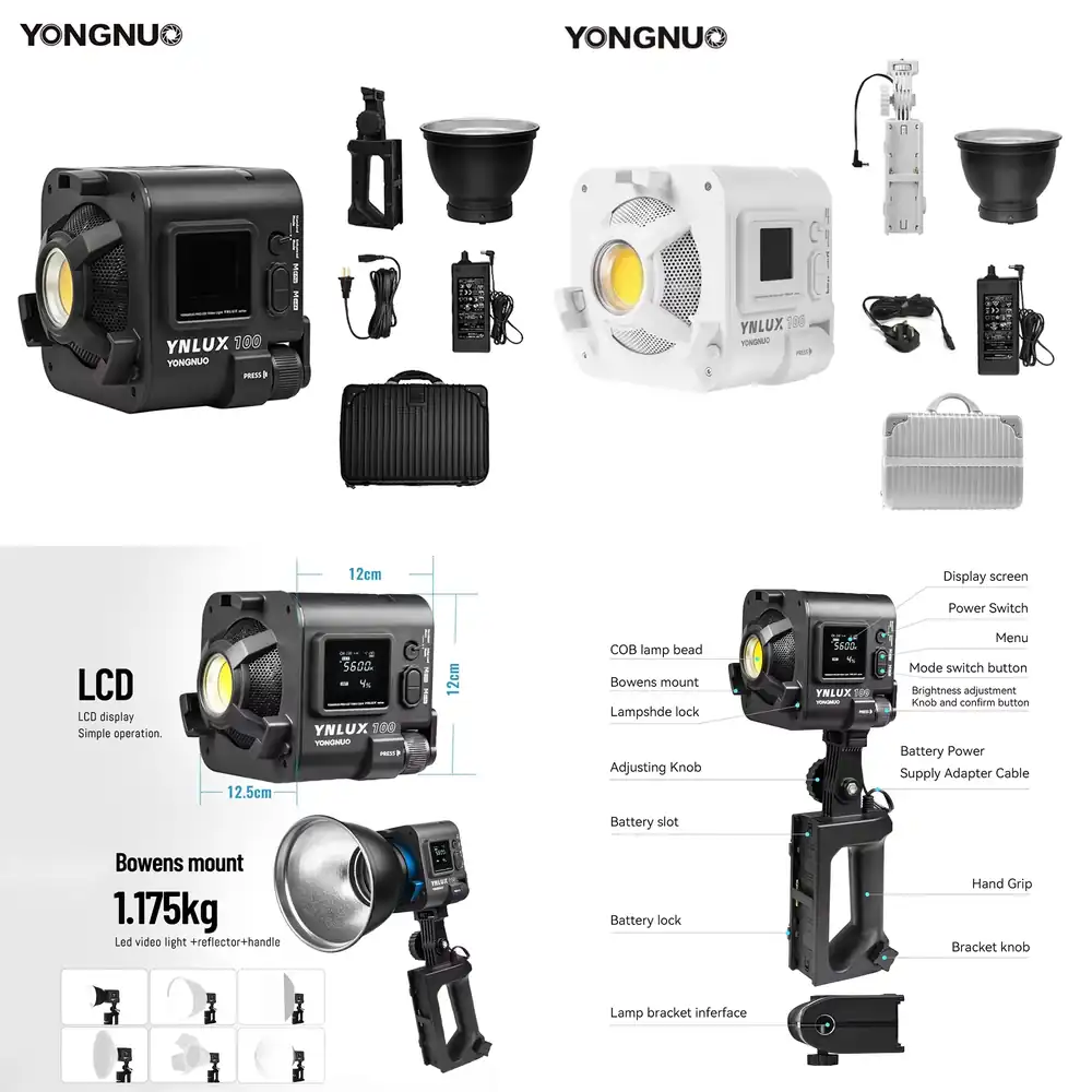 용누오 YNLUX100 100W 3200K-5600K  - Photography Videos 리뷰 및 가격