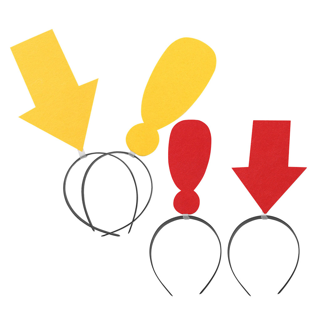 4Pcs 경량 재미있는 화살표 물음표 머리띠 파티 코스 - Photography Questions 리뷰 및 가격