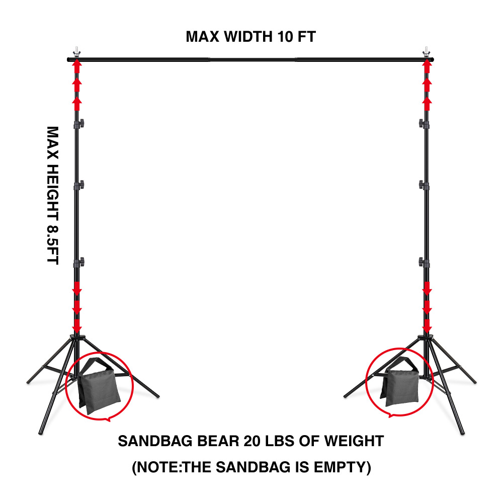 비디오 사진 스튜디오 배경 지지대 시스템 키트, 사진  - Backdrop Stand Kit 리뷰 및 가격