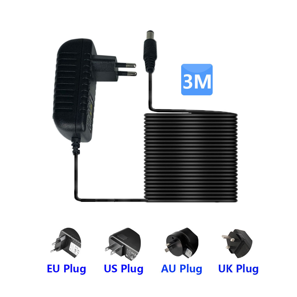 DC 12V 2A 3 미터 길이 전원 공급 장치 어댑터 - Photography Uk 리뷰 및 가격