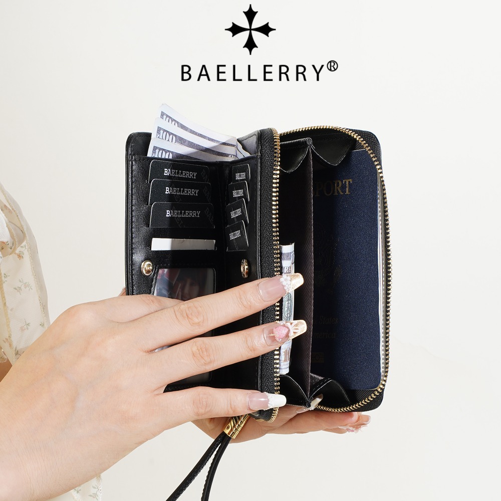 Baellerry 여성용 긴 지갑 Pu 가죽 지갑 격자 - Photography Ideas 리뷰 및 가격