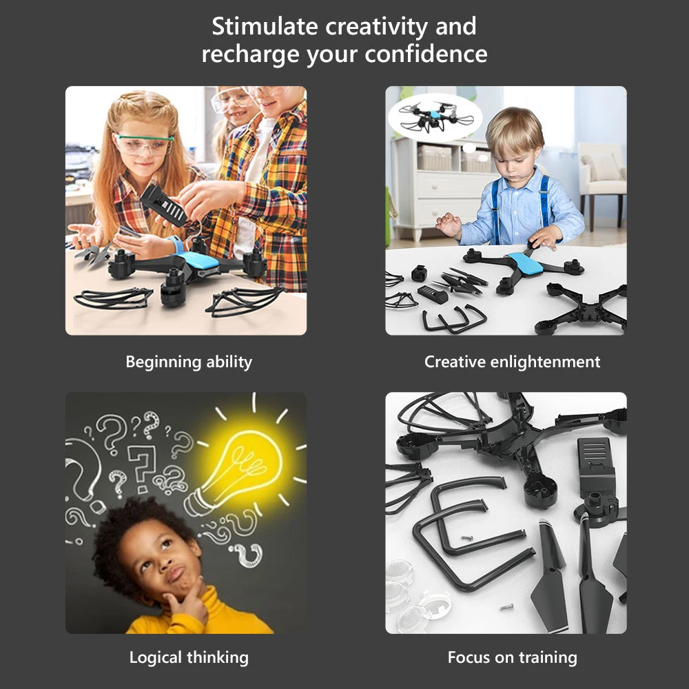 JJRC H108 어린이 DIY 조립 드론 인터랙티브  - Photography Training 리뷰 및 가격